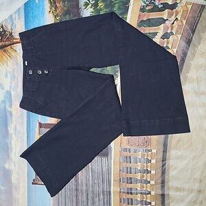 Theory Button Low Waist Flare Pants Size 2
